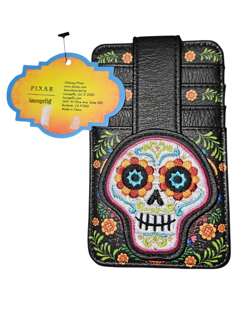Loungefly Disney Pixar Coco Floral Cardholder - BoxLunch Exclusive NWT